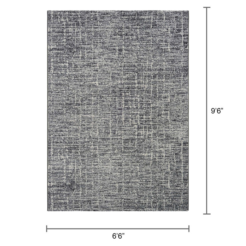Tapis noir Kellems, Rectangle 6 pi 6 po x 9 pi 6 po
