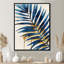 «Blue and Gold Palm Tree Leaves I» - impression d'art mural palmiers et palmiers-189836526-85968154