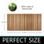 Tapis de bain Roll-up Teak