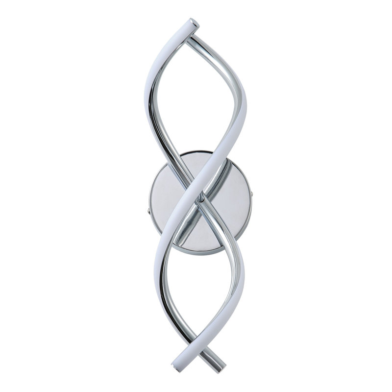 1-White dimmable LED iron wall light