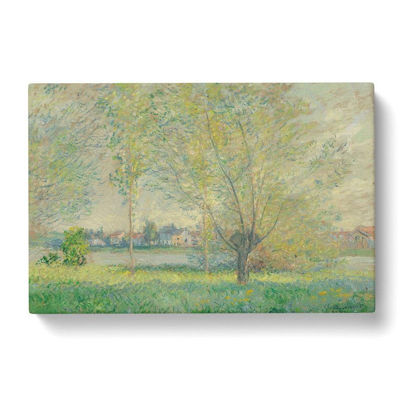 The Willows by Claude Monet - Wrapped Canvas Painting, 40cm H x 60cm W x 3cm D