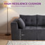 Boneless Modern Corduroy Loveseat Bean Bag Sofa-1516353557