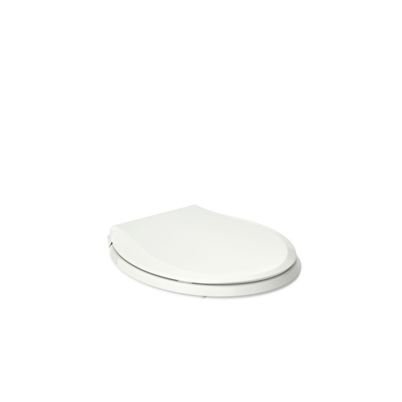 Cachet Round-Front Toilet Seat with Quiet-Close Lid and Seat and Grip-Tight Bumpers, Dune, Non Ready Latch