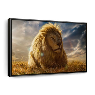 Impression sur toile Safari Lion Glory