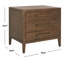 Table de chevet 26 po à 3 tiroirs Pama-560997833