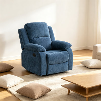 Fauteuil inclinable manuel rembourré de 35 po de largeur