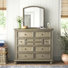 Commode double 9 tiroirs avec miroir Sallysue