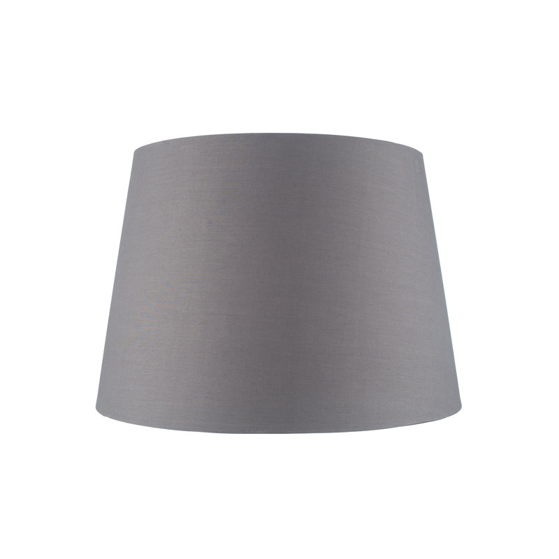28cm H Cotton Empire Lamp Shade ( Uno ), Steel Grey
