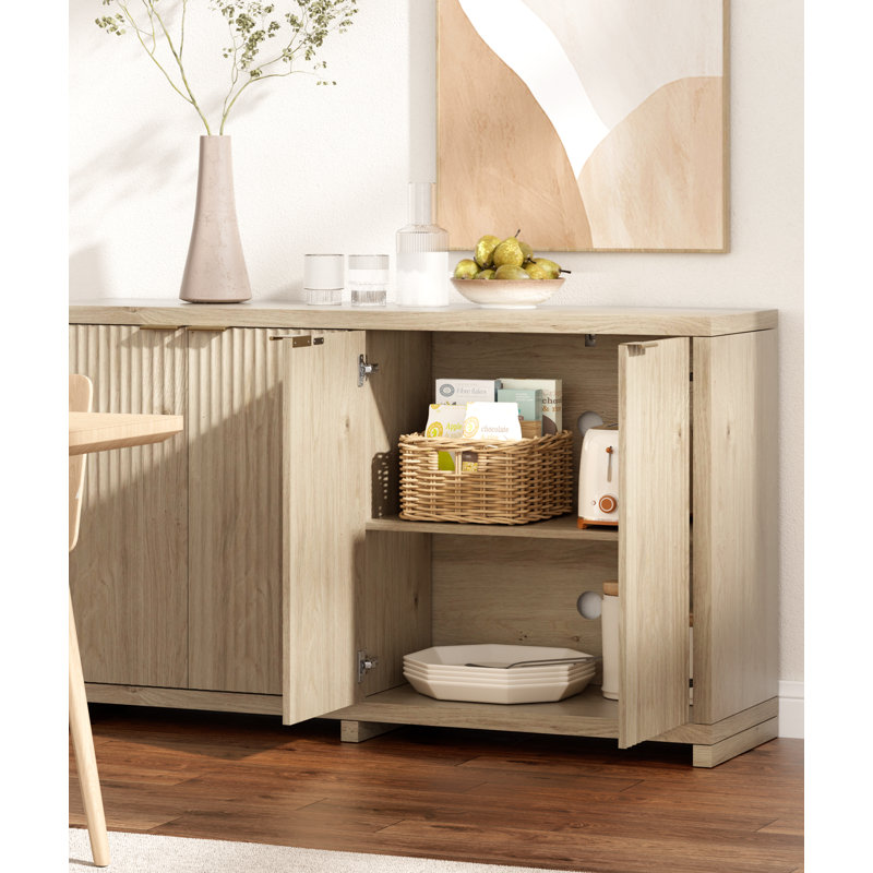  Buffet 55 'avec porte cannelée
