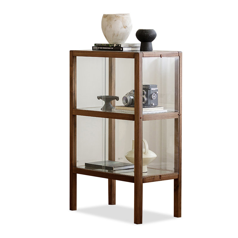 Brown Solid  Wood Display Cases