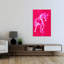 «Energetic Pink Horse», impression d'art contemporain abstrait-130643775