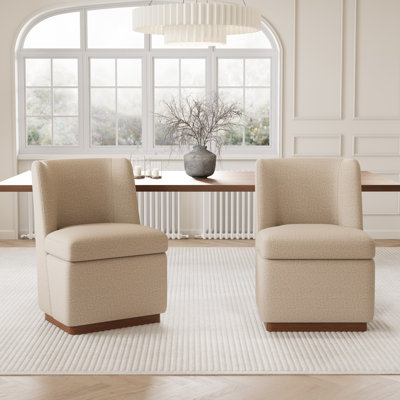 Chaise parsons rembourrée Boucle