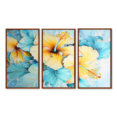 Millvale - Hibiscus Wall Art Print Set