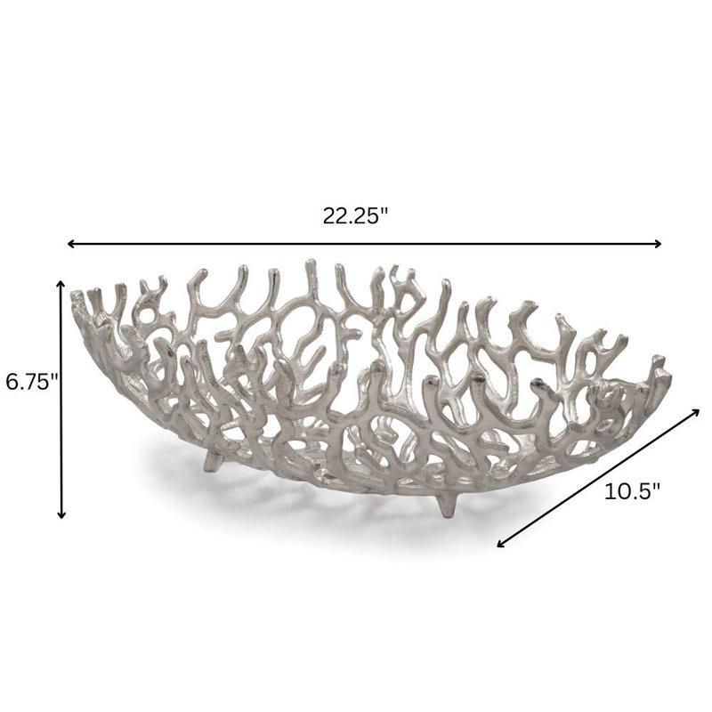 Bol décoratif en aluminium Bucur 1, Argent