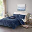 King Velvet Comforter Set With Throw Pillow-121108400-121108408