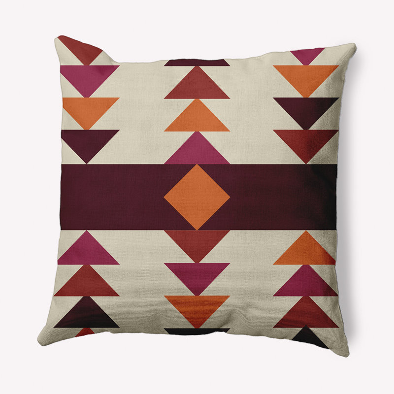 Coussin décoratif carré Sagebrush, 20 po x 20 po, Grenade