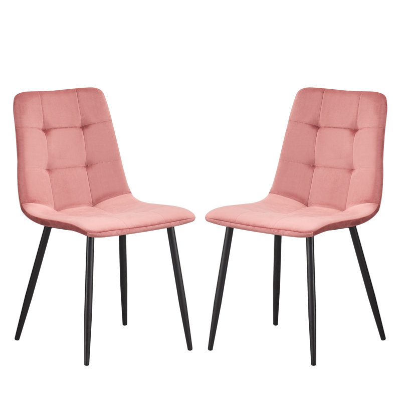 Ashanti 47cm H Upholstered Side Chair, Pink