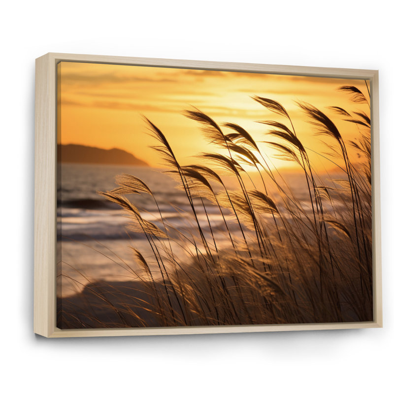 Alexsa Beach Breeze At Sunrise VIII sur impression sur toile, H 24 po x l 32 po x P 1 po, Cadre naturel flottant