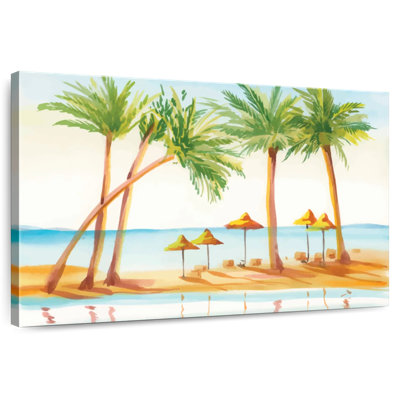 Gillard Beachside Palmiers, peinture