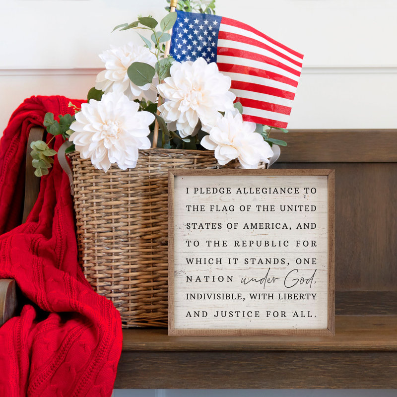 Pledge Allegiance, H 24 po x l 24 po