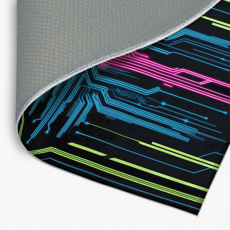 Tapis intérieur et extérieur Cosmic Pulse, Rectangulaire 8 pi x 10 pi