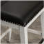 Tabouret de comptoir, finition blanc antique
