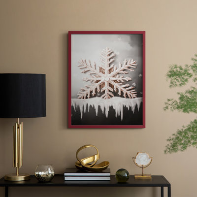 Art des Fêtes de Noël - série 2-CCGVVII, reproduction encadrée - bois massif