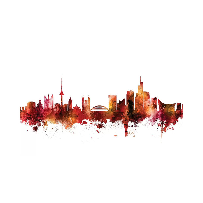 Vilnius, Lithuania Skyline by Michael Tompsett - Wrapped Canvas Gallery-Wrapped Canvas Giclée, 20.32 cm H x 30.48 cm W