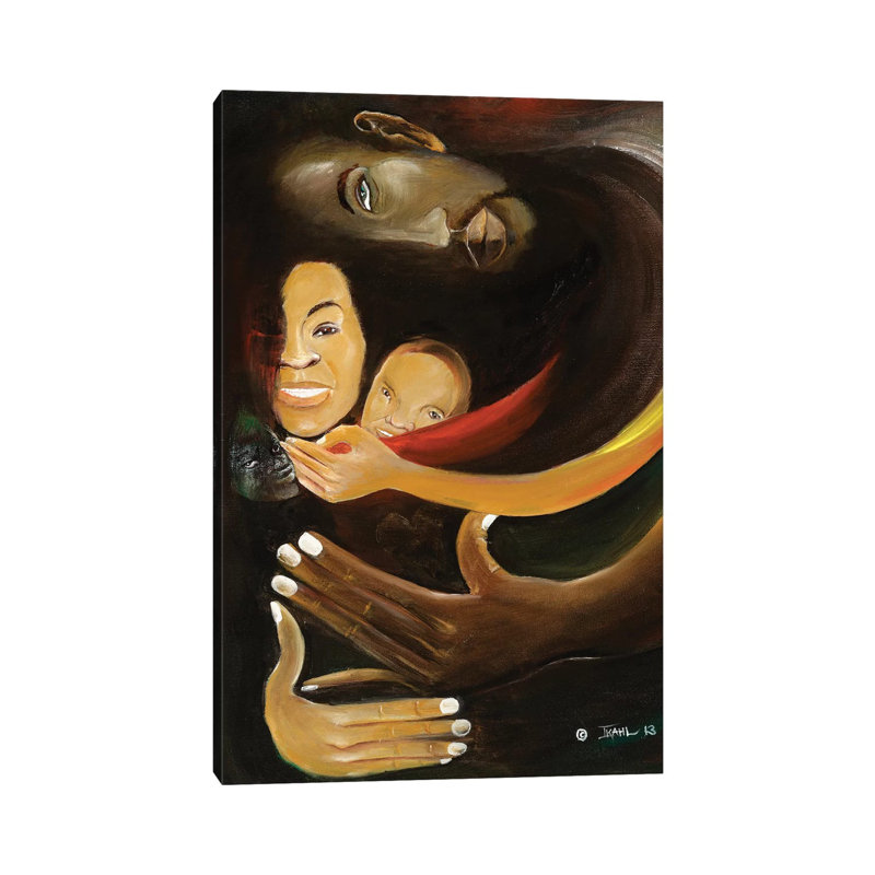 Together by Ikahl Beckford - Wrapped Canvas Painting, 20.32 cm H x 30.48 cm W