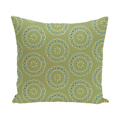Floral Print Throw Pillow
