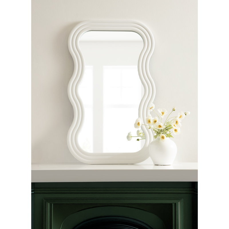 Wavy Rectangle Wall Mirror
