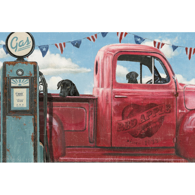 «Lets Go for a Ride I» - Impression d'un seul cadre photo, Non, H 8 po x l 12 po x P 1,25 po, Toile encadrée noire
