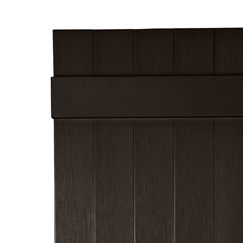 Persiennes personnalisées à 5 planches fermées, 41", Morceaux de chocolat