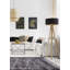 Tapis noir à transition de couleur 6 pi 10 po x 10 pi 1 po