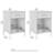 Sihi End Table Set Of 2, Matching Side Tables With Drawers, Functional Storage, Natural Elm Finish, Living Room, Bedroom