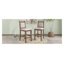 Ensemble de salle à manger à hauteur de comptoir 3 pièces avec table à abattants et chaises rembourrées, en bois d'hévéa brun Topmax