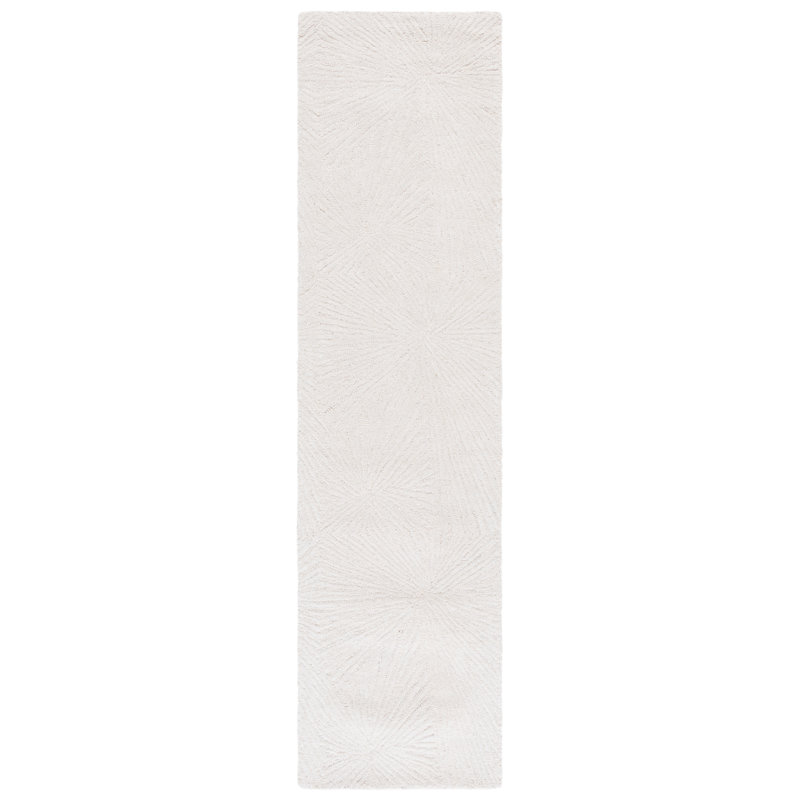 Ebony 930 Hand Tufted Wool/Cotton Abstract Rug in Gray, Runner 2'3" x 9'