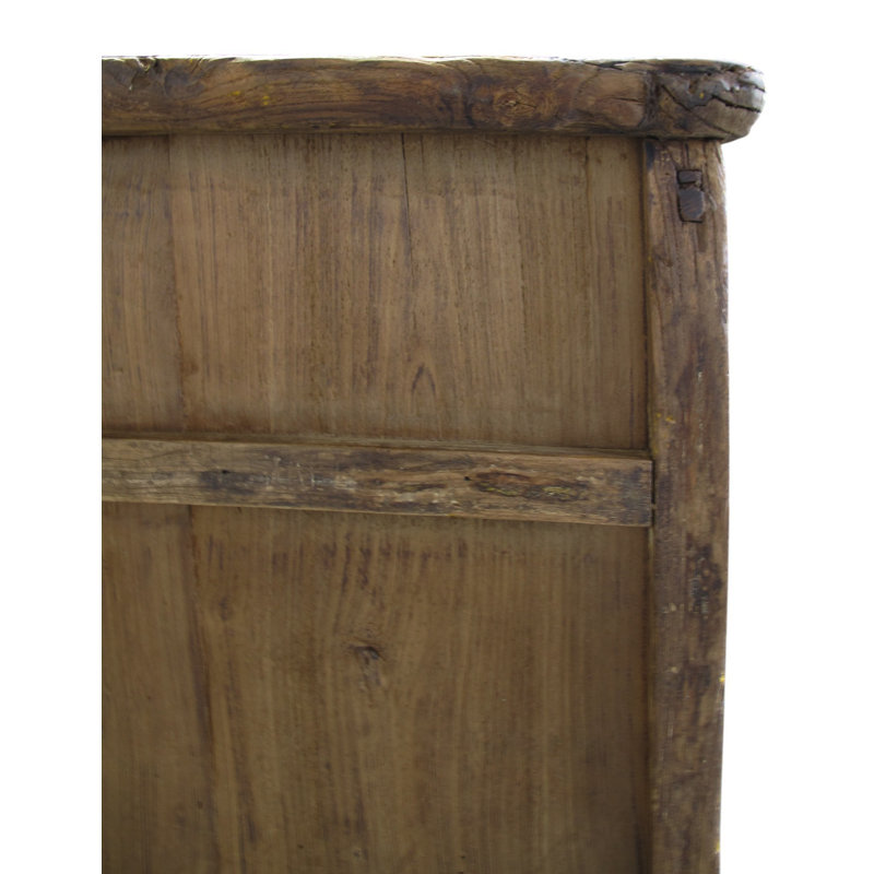 Ming-Style 4 Panel Elm Cabinet