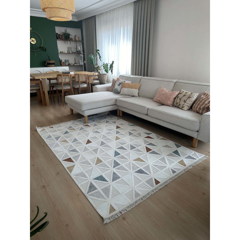 Tapis rectangulaire recto avec envers antidérapant, Rectangle 2 pi 7 po x 4 pi 11 po