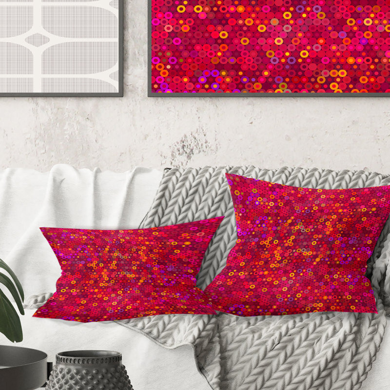 Coussin Circular Retro Design III - Mid-Century Modern Printed