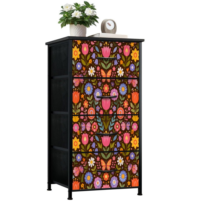 Commode de rangement verticale 4 tiroirs