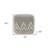 16" Gray Polyester Ottoman
