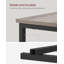 Table de chevet rustique avec tiroirs et tablettes pour petits espaces