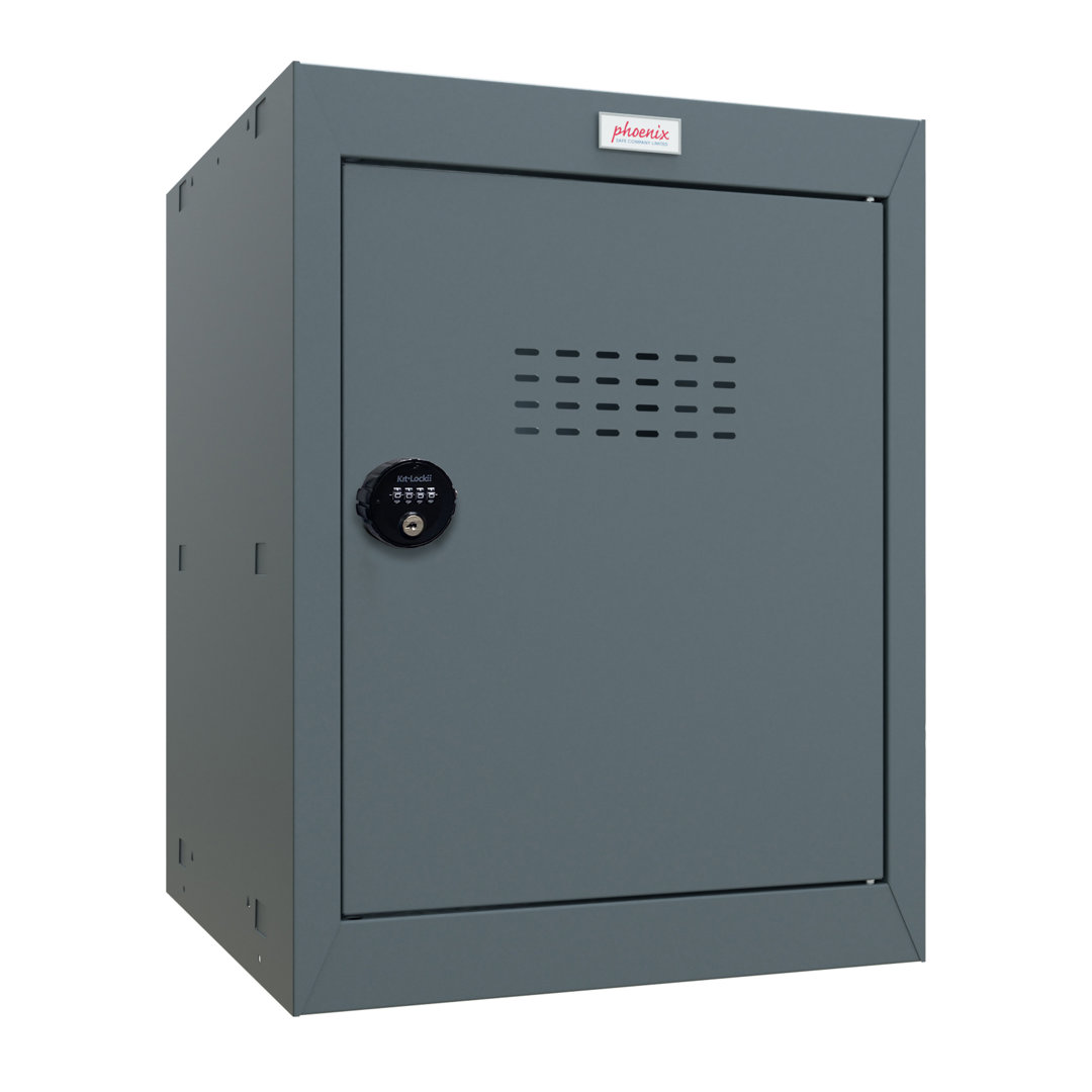 Phoenix Safe Phoenix Safe CL Series CL0544AAC Size 2 Cube Locker in Antracite Grey with Combi