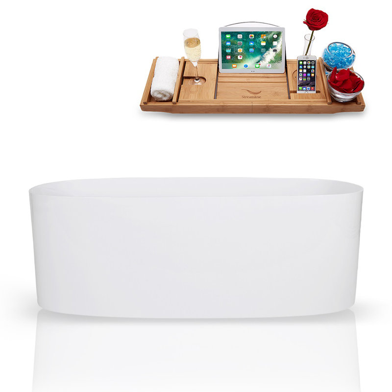 Baignoire de trempage autoportante 63 po. X 28 po. 63 po x 28 po