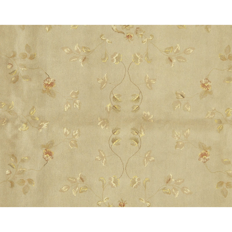 Handmade Silk and Wool Area Rug