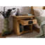 Railway 50cm W Solid Wood Bedside Table-106669842