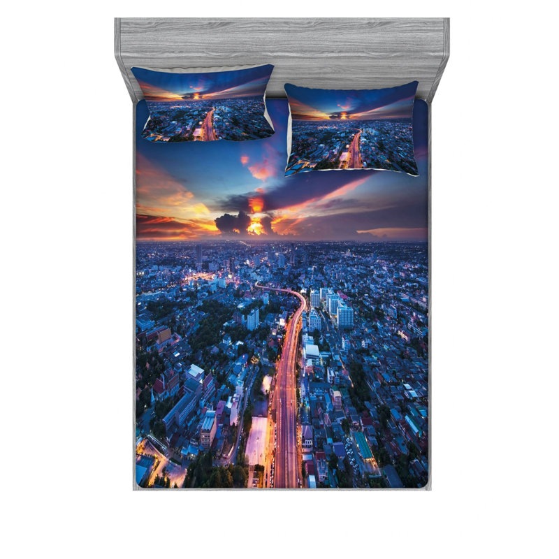 Microfiber Sheet Set, Full/Double Sheet Set with Fitted Sheet