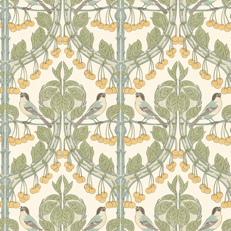 2'9" L x 27.58" W Wallpaper Roll, Aqua