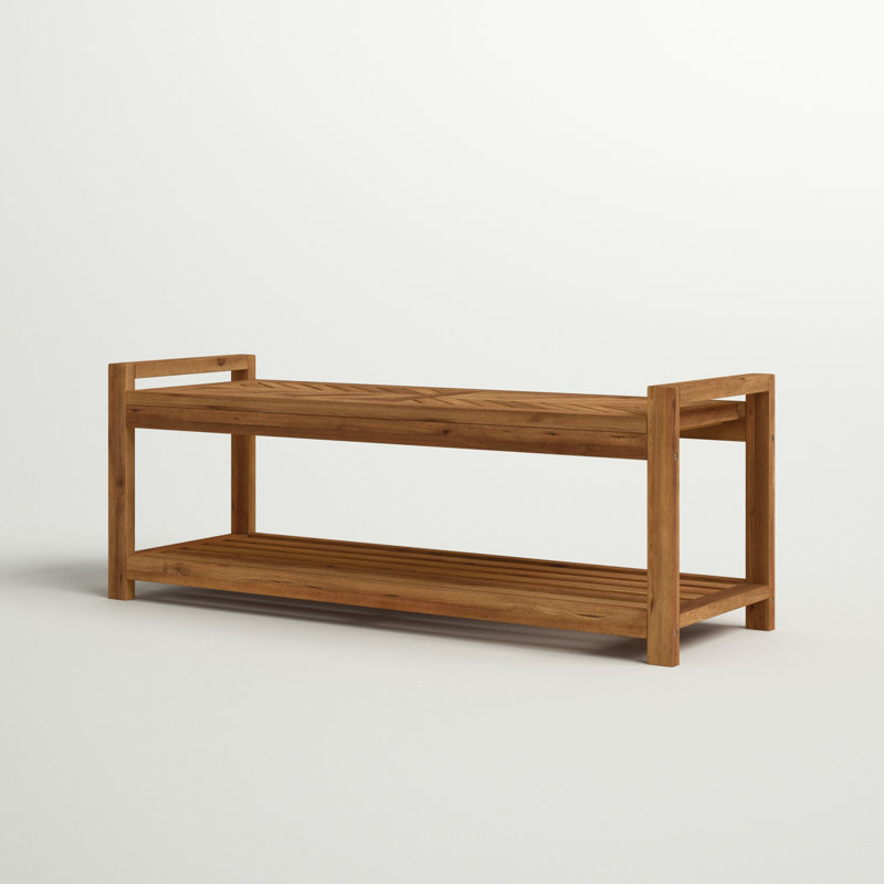Ovolo Solid Wood Acacia Outdoor Bench, Brown